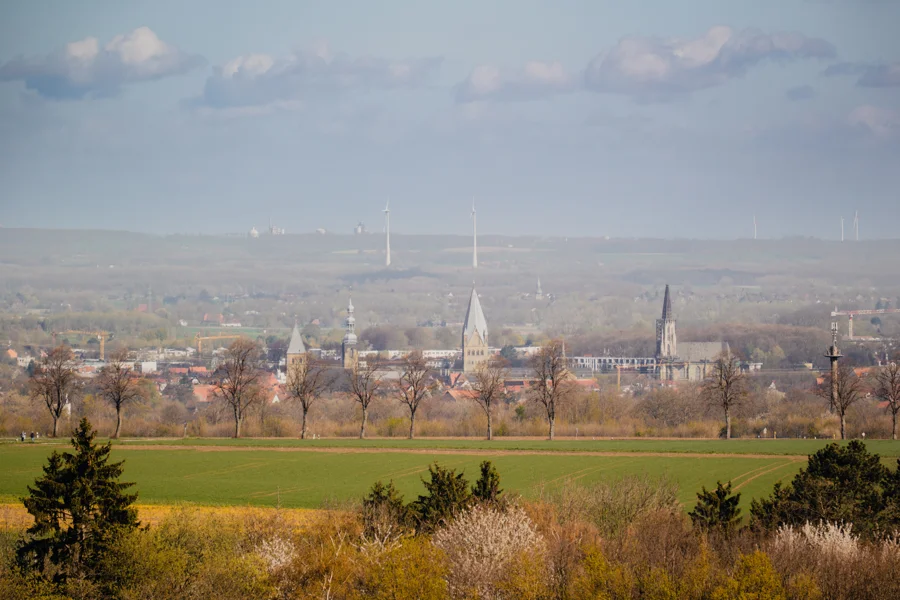 Soester Silhouette und Kirchtürme hinter weiten Feldern